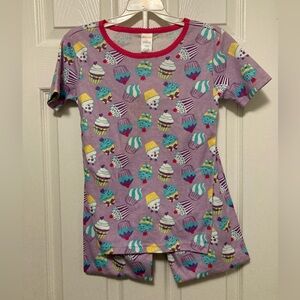 Gymboree New Purple Cupcake Theme Short Sleeve & Pants 2pc Pj Set